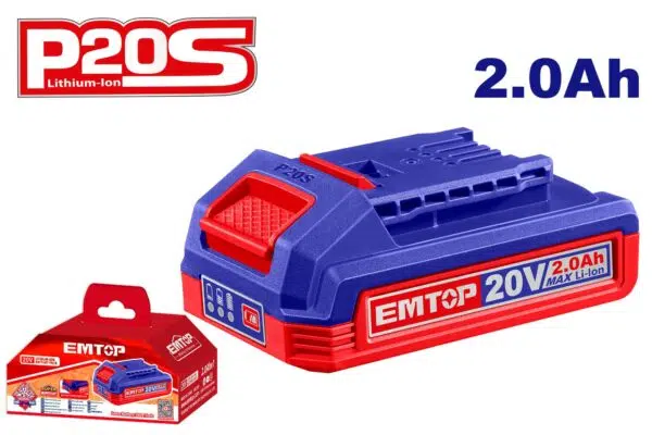 BATERIA DE IONES DE LITIO 20V 2AH EMTOP EBPK20011