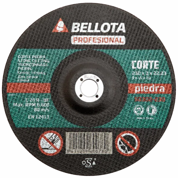 DISCO CORTE PIEDRA BELLOTA 9" X1/8X7/8 CD