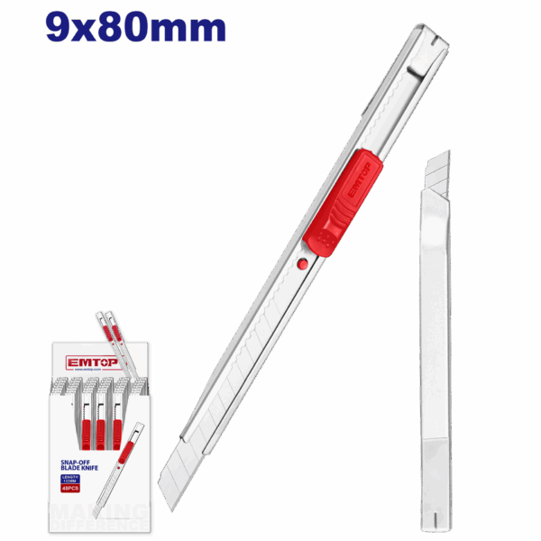 ESTILETE AUTOBLOQ 9X80MM