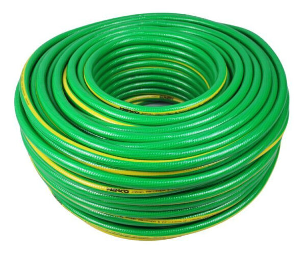 Manguera para Agua 1/2 pulgada Brasileña Tejida Amarillo/Verde – Alta Resistenc