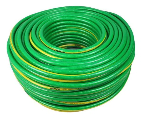 Manguera para Agua 1/2 pulgada Brasileña Tejida Amarillo/Verde – Alta Resistenc