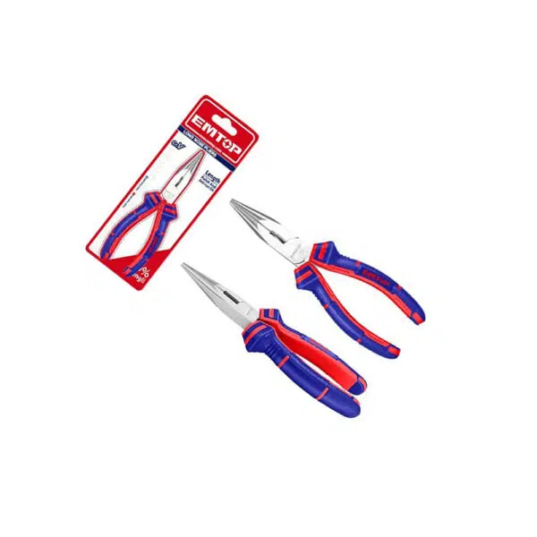 Pinza Punta Larga 6 Pulgadas Mango De Caucho EMTOP