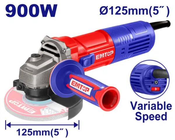 Amoladora Industrial 5" x 5/8" 900W 12000RPM Vel. Var. ULAGRS09051